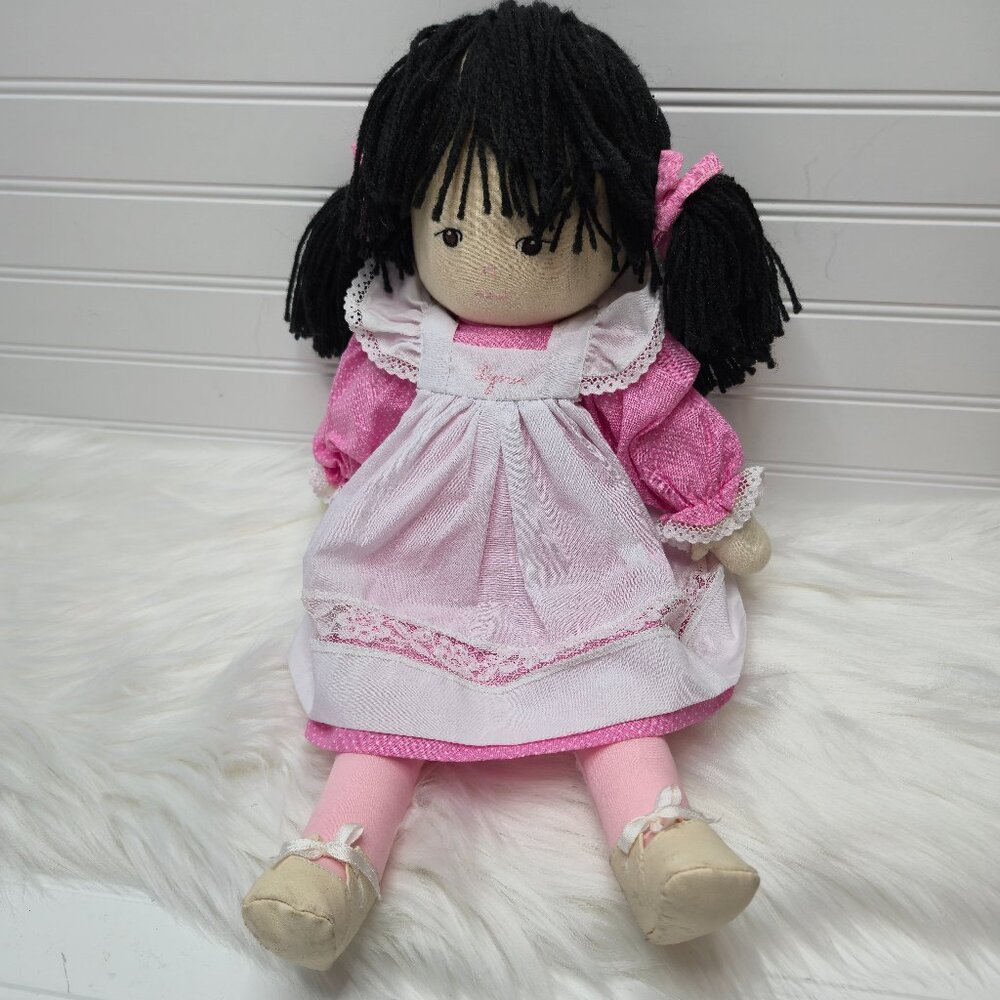 Vintage 1983 “Lynn” Doll Dolls By Pauline Black Hair And Dark Eyes 19" Pink